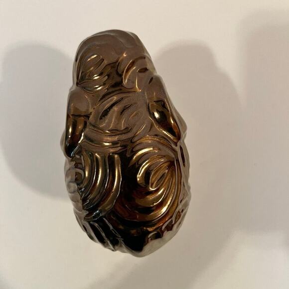 Elephan, clay gold painted figurine - Picture 5 of 6